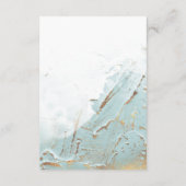 Imitate-Folie aus blauem Gold Details Begleitkarte (Rückseite)