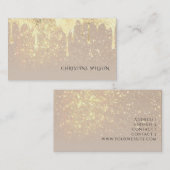 Imitate Folie driftend Glitzer Hintergrund Visitenkarte (Vorne/Hinten)