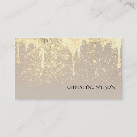 Imitate Folie driftend Glitzer Hintergrund Visitenkarte (Vorderseite)