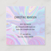 Imitate-Folie, eckige Visitenkarte (Rückseite)