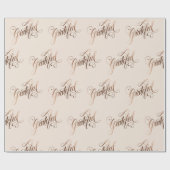 Imitate-Folie Elegantes Dankbares Script für Ernte Geschenkpapier (Flach)