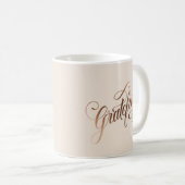 Imitate-Folie Elegantes Dankbares Script für Ernte Kaffeetasse (VorderseiteRechts)