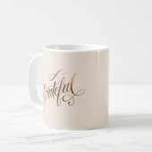 Imitate-Folie Elegantes Dankbares Script für Ernte Kaffeetasse (Vorderseite Links)