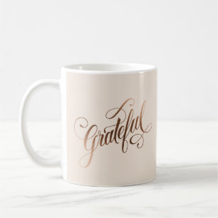 Imitate-Folie Elegantes Dankbares Script für Ernte Kaffeetasse