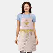 Imitate Folie Honig Tropfen Bienenkönigin Schürze (Getragen)