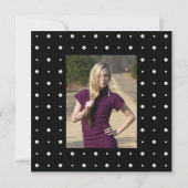 IMITATE Französisch Crystal Chandelier Draped Pear Einladung (Rückseite)