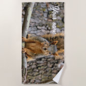 Imitate-Fuchs-Eichhörnchen Strandtuch (Vorderseite)