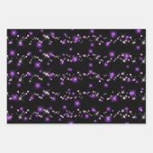 Imitate funkeln lila Muster Geschenkpapier Set (Vorderseite 3)