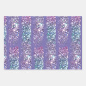 Imitate funkeln lila Muster Geschenkpapier Set (Vorderseite)