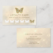 Imitate funkeln Schmetterlingskarte Visitenkarte (Vorne/Hinten)