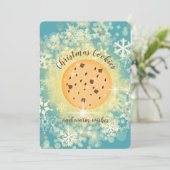 Imitate funkeln Weihnachtskekse personalisiert Feiertagskarte (Stehend Vorderseite)