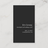 IMITATE Funkelnd Sequins Haar Stylist Salon Fotoka Visitenkarte (Rückseite)