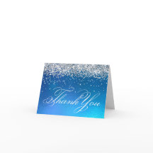 Imitate Funkelnd Silver Glitzer Ocean Ombre Foil