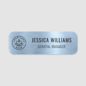 Imitate für benutzerdefinierte Firmenlogos Metalli Namensschild (Vorderseite)