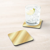 Imitate für benutzerdefinierte Glamour Gold Blank Getränkeuntersetzer (Rechte Seite)