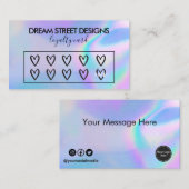 Imitate für benutzerdefinierte Logos Holographic H Visitenkarte (Vorne/Hinten)