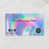 Imitate für benutzerdefinierte Logos Holographic H Visitenkarte (Rückseite)