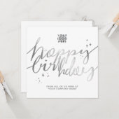 Imitate für benutzerdefinierte Logos Silber Handsc Karte (Vorderseite/Rückseite Beispiel)