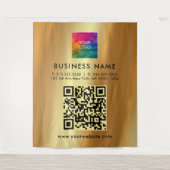 Imitate für benutzerdefinierte Textlogos Gold-Vorl Wandteppich (Vorderseite)