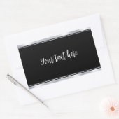 Imitate für benutzerdefinierte Typografie Blank Te Rechteckiger Aufkleber (Umschlag)