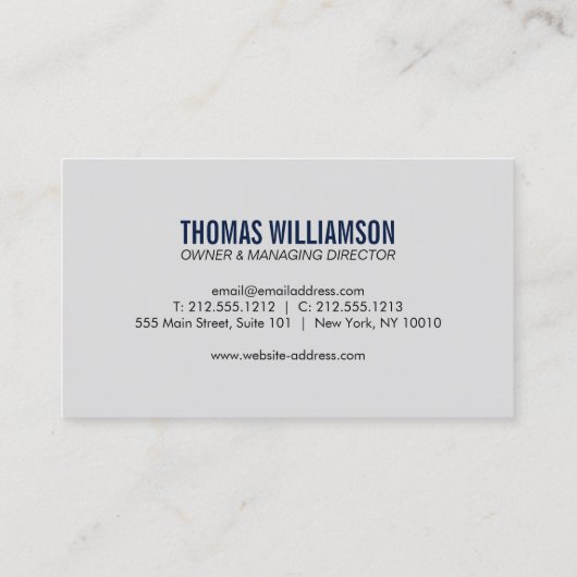 Imitate für berufliche Klempnerlogo Visitenkarte (Rückseite)