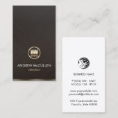 Imitate für Bibliotheken - Gold-Bücher-Symbol Visitenkarte (Vorne/Hinten)