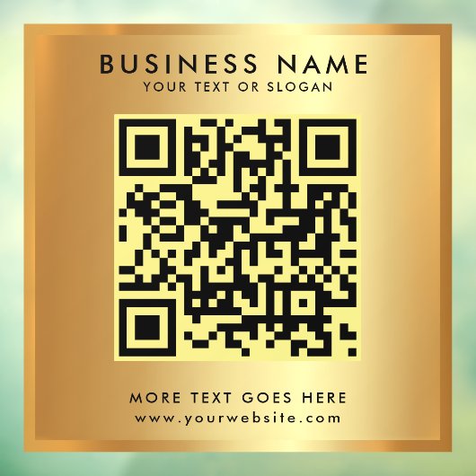 Imitate für den benutzerdefinierten QR-Code-Logo Fensteraufkleber (Blatt 3)