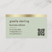 Imitate für den grünen QR-Code Visitenkarte (Rückseite)