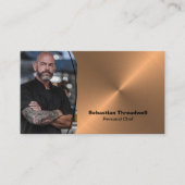 Imitate für den persönlichen Koch - Foto QR-Code Visitenkarte (Vorderseite)