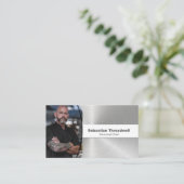 Imitate für den persönlichen Koch Stahl Kundenspez Visitenkarte (Stehend Vorderseite)