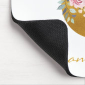Imitate für die Blumenmonogramm - Goldname Erstper Mousepad (Ecke)