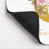 Imitate für die Blumenmonogramm - Goldname Erstper Mousepad (Ecke)