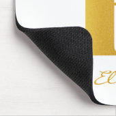 Imitate für die Blumenmonogramm - Goldname Erstper Mousepad (Ecke)