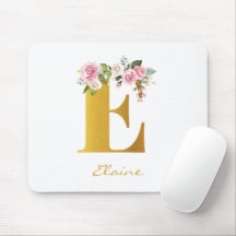 Imitate für die Blumenmonogramm - Goldname Erstper