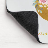 Imitate für die Blumenmonogramm - Goldname Erstper Mousepad (Ecke)