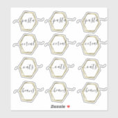 Imitate für die Pantry-Organisation - Geometrische Aufkleber (Blatt)