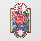 Imitate für die Rose von Floral Fensteraufkleber (Blatt)