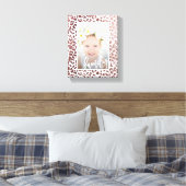 Imitate für Familienskripte Rose Gold Leopard Prin Leinwanddruck (Insitu (Schlafzimmer))