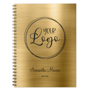 Imitate für Firmenlogos Gold Ombre Foil Meeting Notizblock