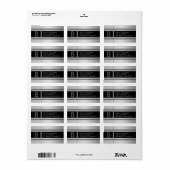Imitate für geometrisches Design - Rücksendeadress Adressaufkleber (Vorne)