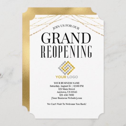 Imitate für Großaufnahmen von Logos Einladung (Vorne/Hinten)