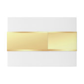 Imitate für handgeschriebene Skripte - Gold-Elegan Einladungsbanderole (Rückseitenbeispiel)