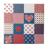 Imitate für Herz und Rose Patchwork-Keramik Fliese (Vorderseite)