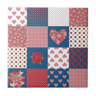 Imitate für Herz und Rose Patchwork-Keramik Fliese