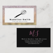 Imitate für Hochzeitsstorte Visitenkarte (Vorne/Hinten)