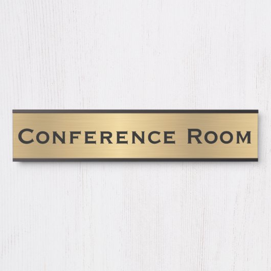 Imitate für Konferenzräume Gold Office Türsignieru Türschild (Vorderseite )