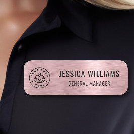 Imitate für kundenspezifische Firmenlogos mit der  Namensschild