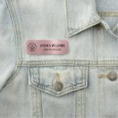 Imitate für kundenspezifische Firmenlogos mit der  Namensschild (Beispiel)