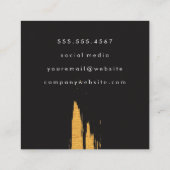 Imitate für Künstler | Verspätung Quadratische Visitenkarte (Rückseite)