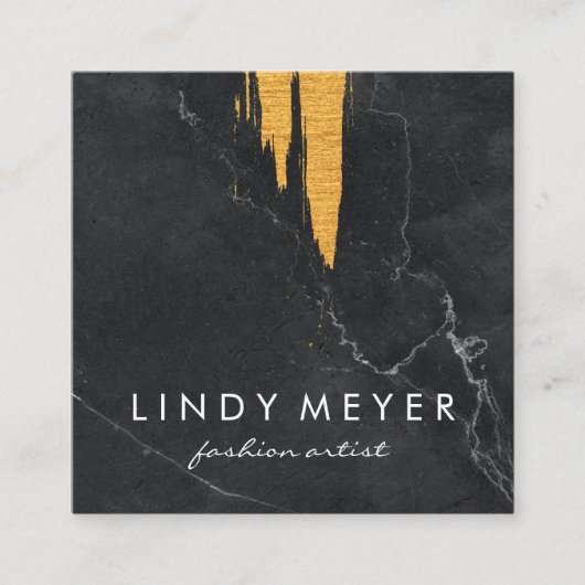 Imitate für Künstler | Verspätung Quadratische Visitenkarte (Vorderseite)